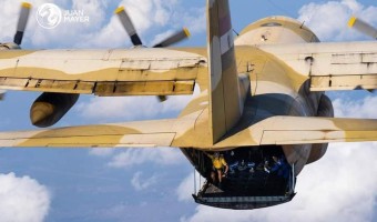 Fly with a Smile Over the Pyramids C130