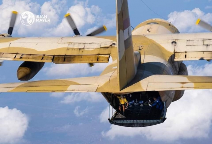 Fly with a Smile Over the Pyramids C130