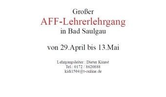 AFF Lehrerlehrgang