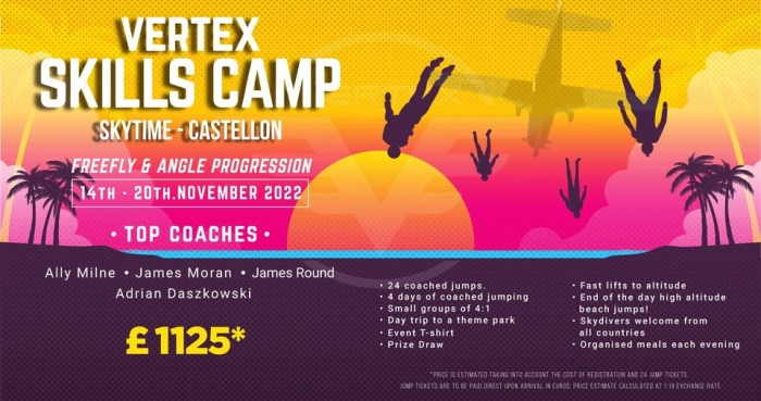 Vertex Skills Camp - Skydive Castellon 2022