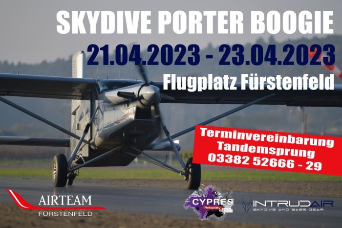 Skydive Porter Boogie Frühjahr 2023